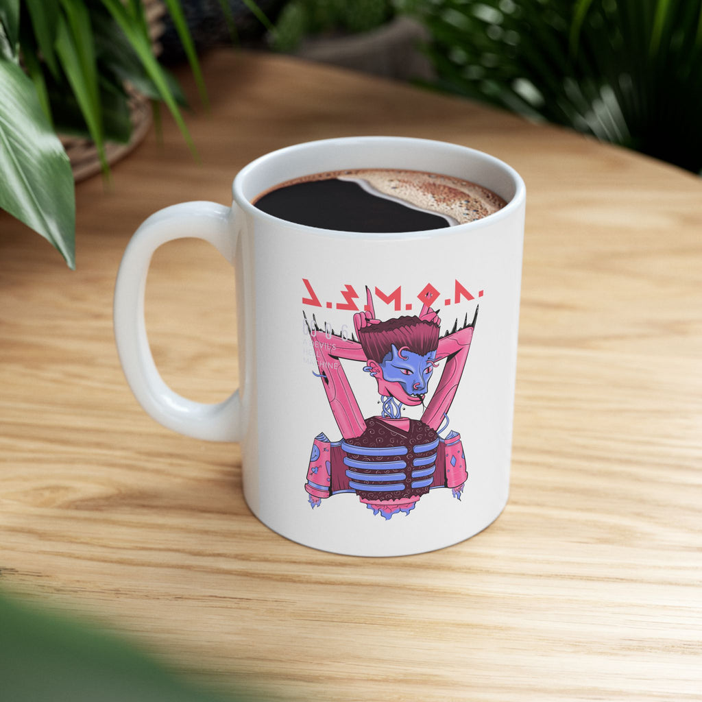 Vibrant Ceramic Mug, Colorful Art Cup