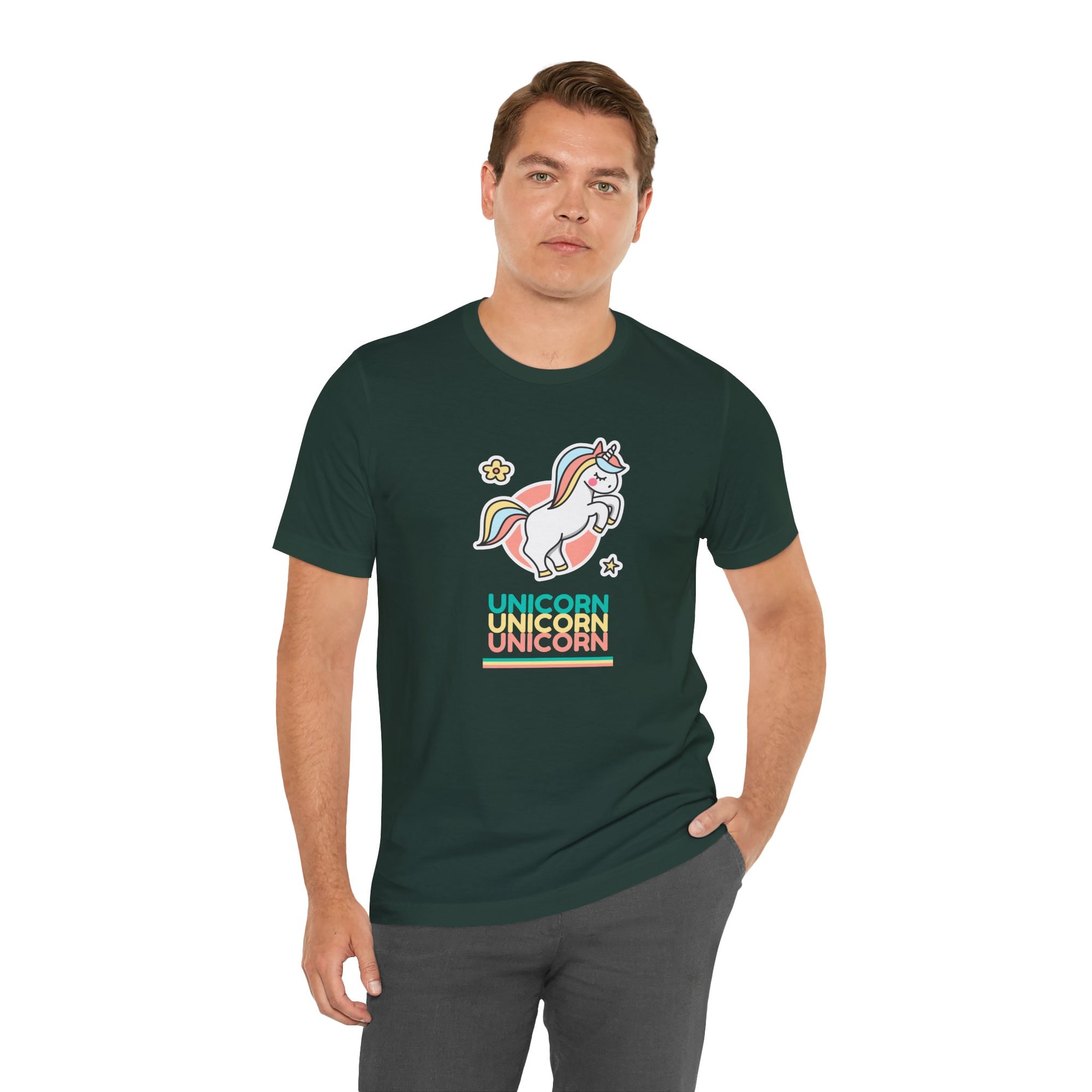 Unicorn-Themed Unisex Jersey Tee
