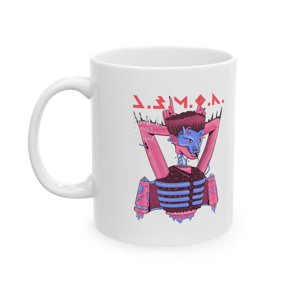 Vibrant Ceramic Mug, Colorful Art Cup