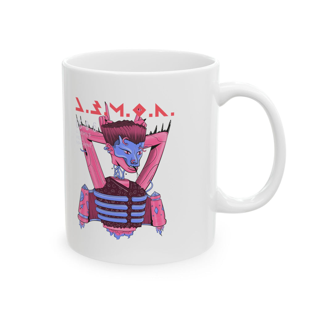 Vibrant Ceramic Mug, Colorful Art Cup