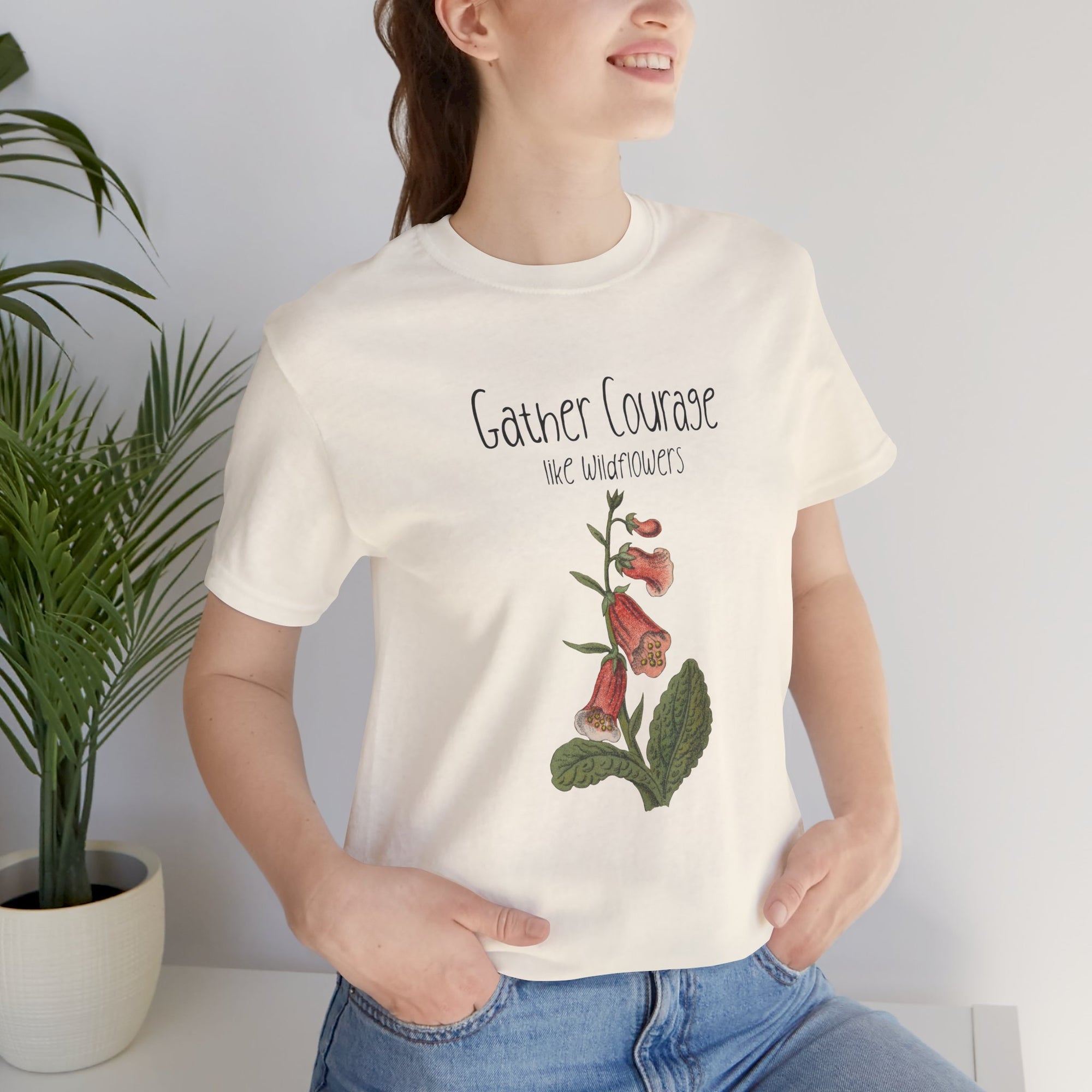 Courage Floral Tee