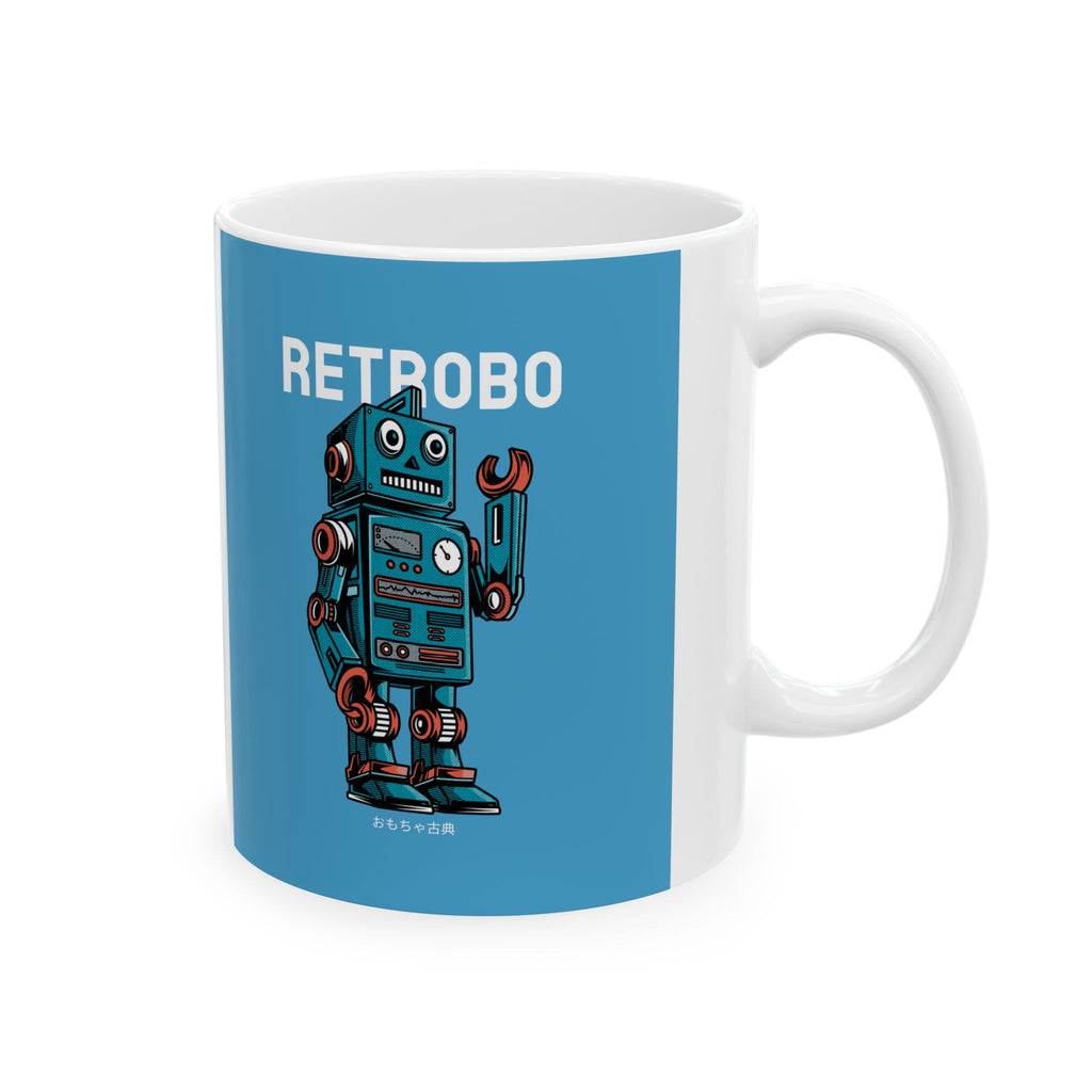 Retro Robot Ceramic Mug - Perfect Gift for Tech Lovers