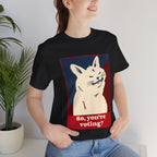 Voting Cat Unisex Tee - Funny Election Day Apparel