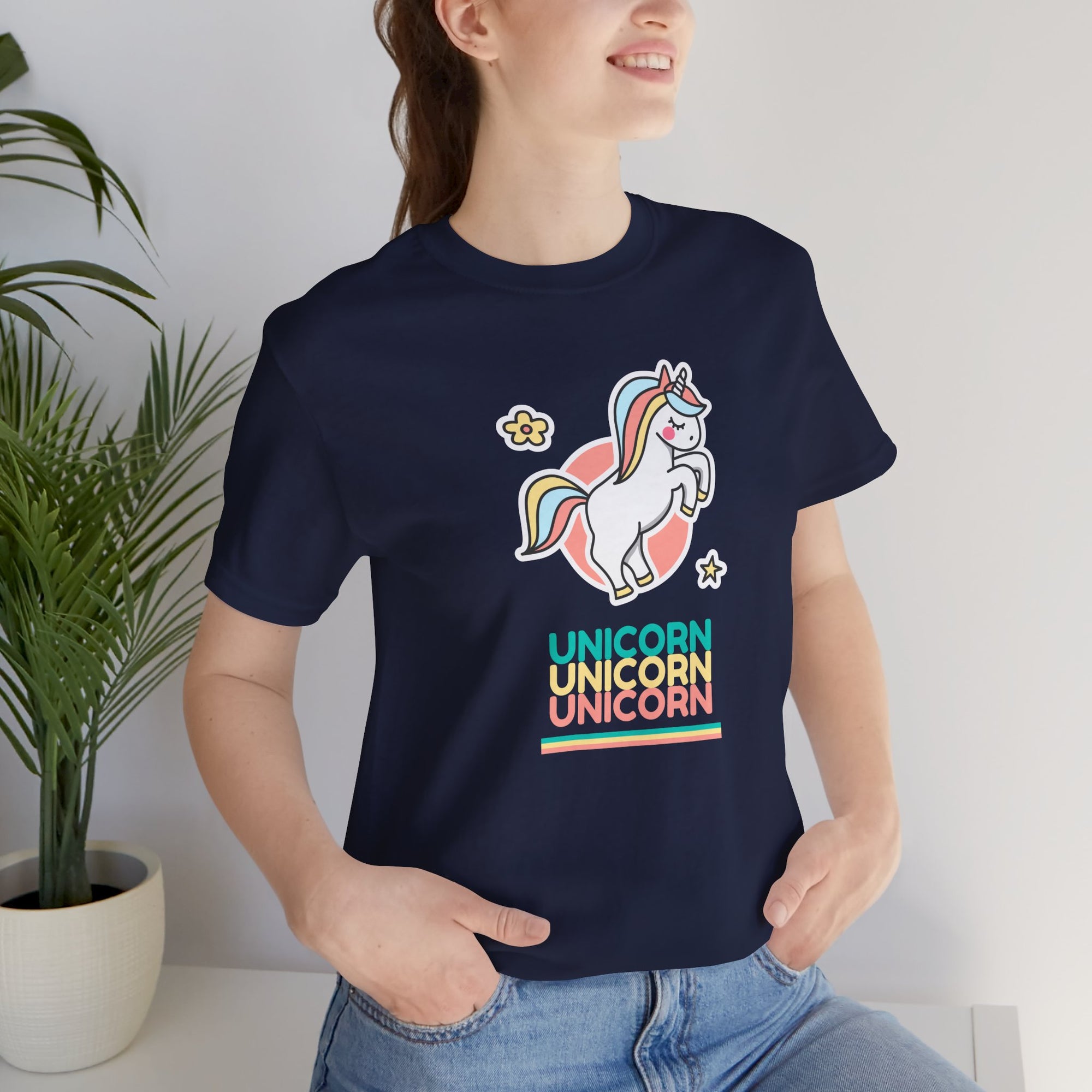 Unicorn-Themed Unisex Jersey Tee