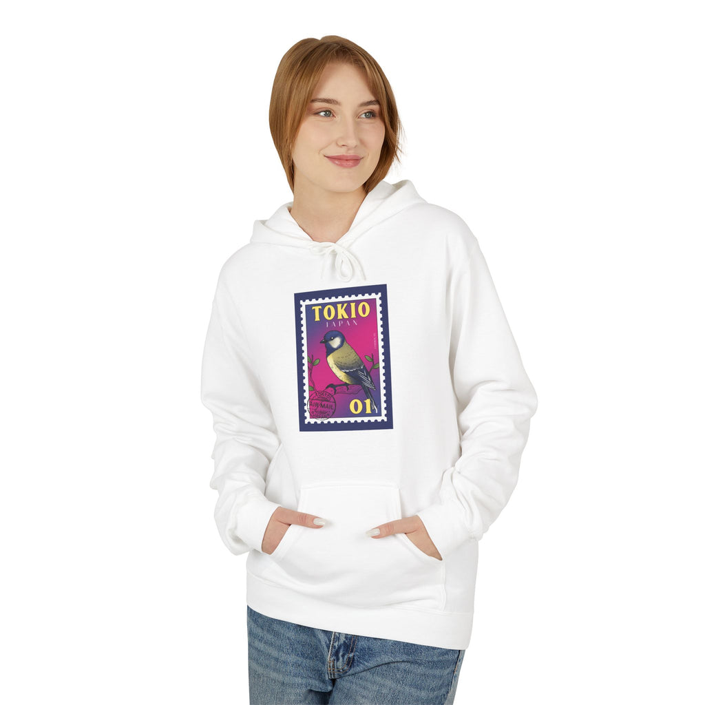 Tokyo Stamp Unisex Fleece Hoodie
