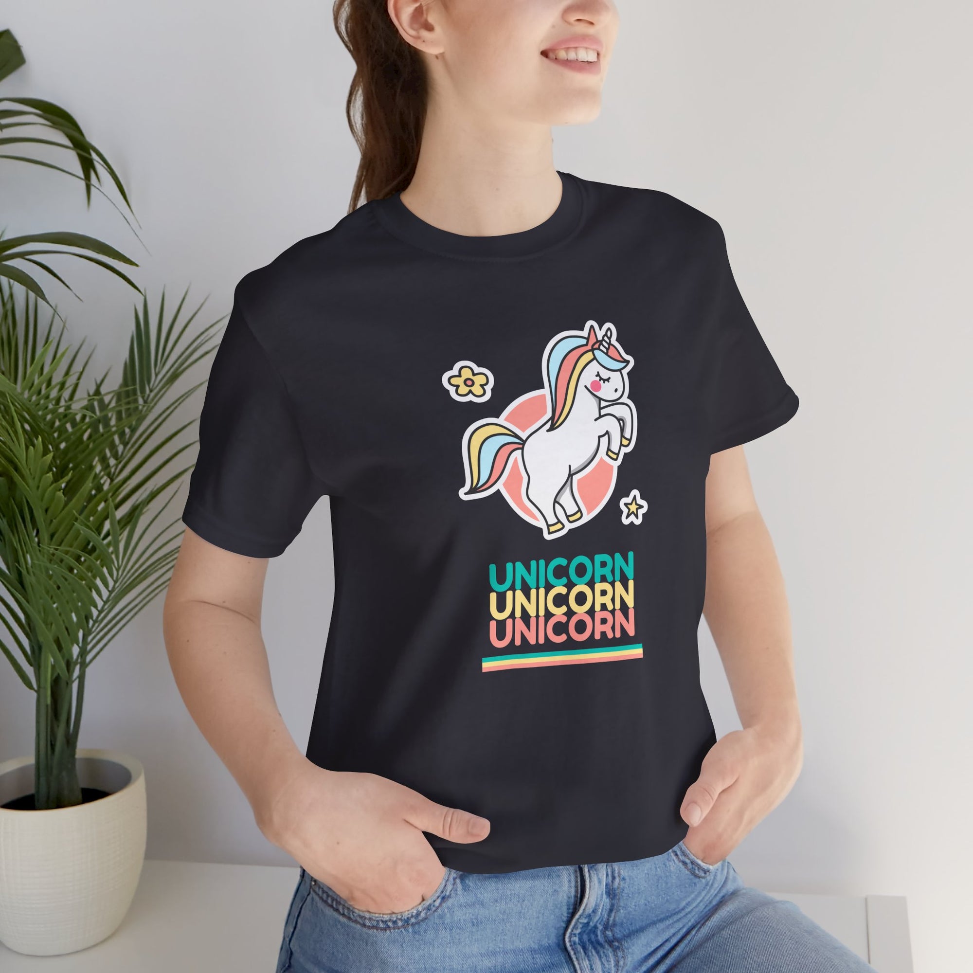 Unicorn-Themed Unisex Jersey Tee