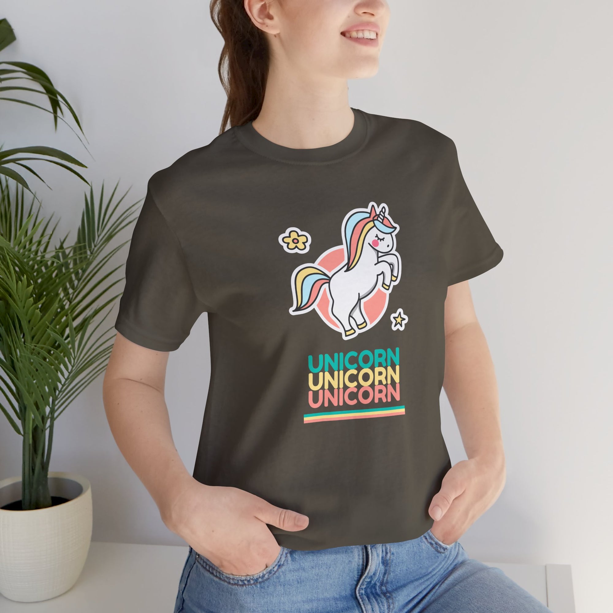 Unicorn-Themed Unisex Jersey Tee