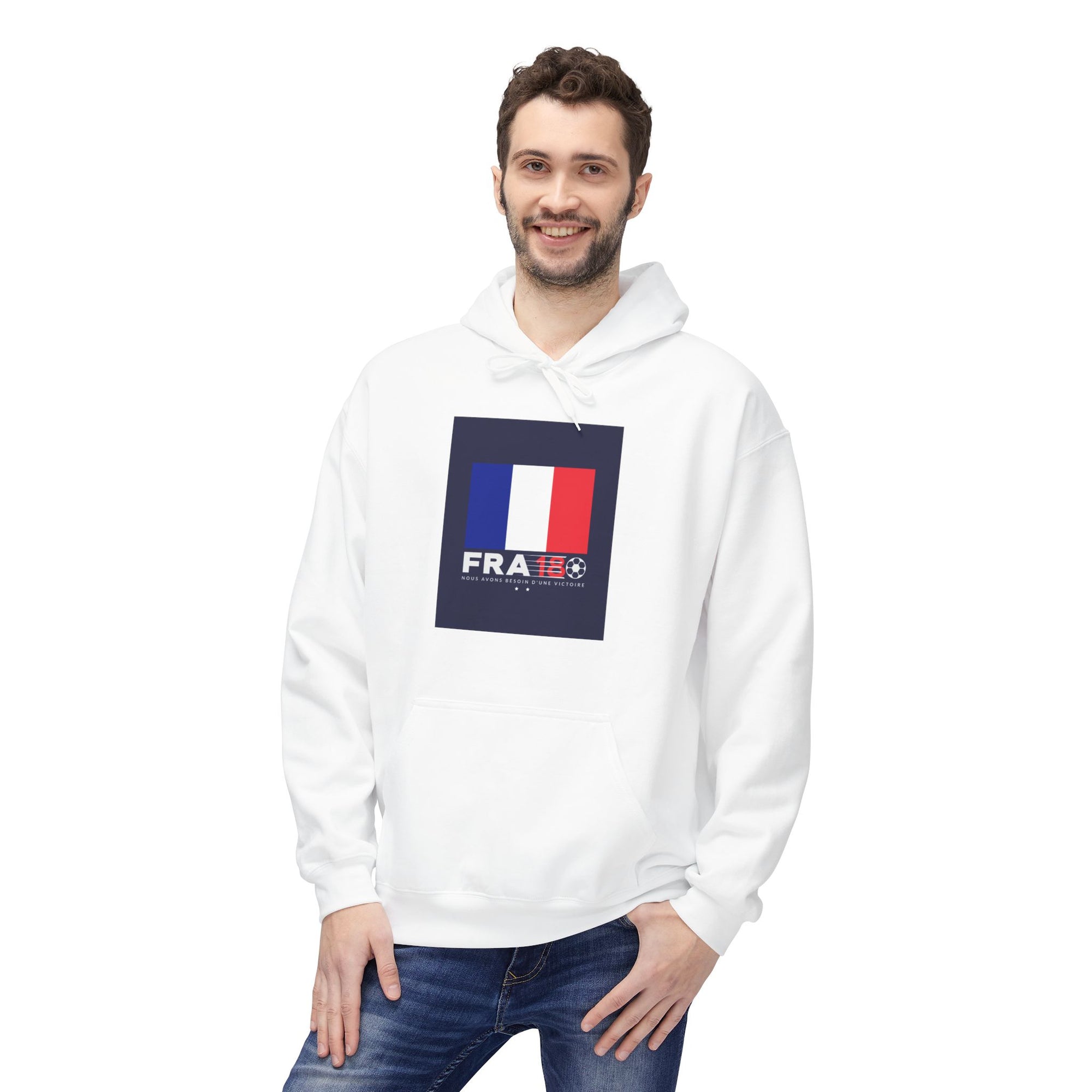 French Flag Hoodie, Unisex Pullover