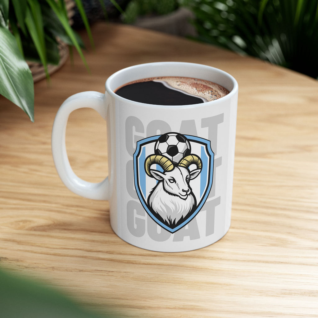 Ceramic Mug: GOAT Design, Perfect Gift for Coffee Lovers