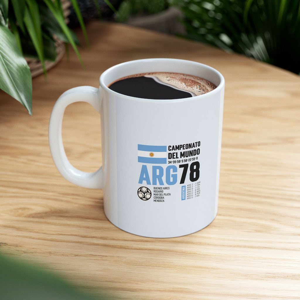 Ceramic Coffee Mug, Soccer Fan Gift, World Cup Decor